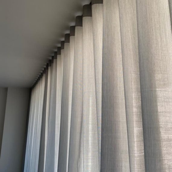 linen curtains for bedroom with free installation in al barsha by curtains dubai shop